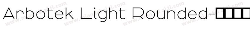 Arbotek Light Rounded字体转换